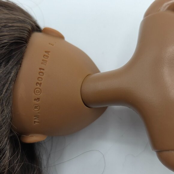 Bratz Doll Head On Barbie Body Franken Doll Sasha Brown Hair - Picture 6 of 7